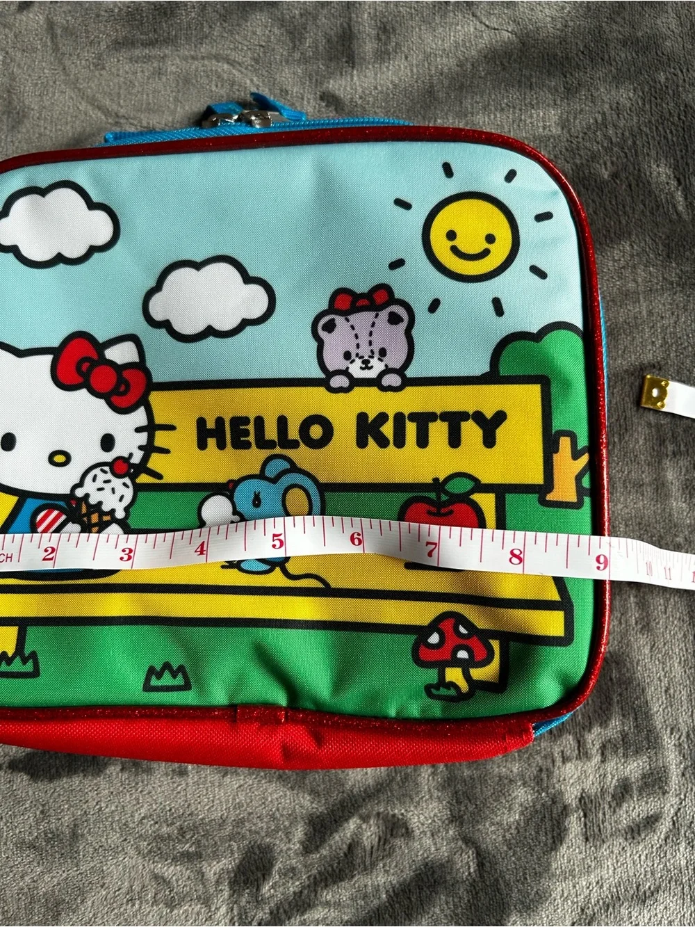 Hello Kitty Kids Lunch Bag - Blue, Red & Yellow